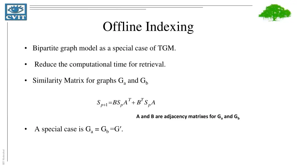 offline indexing