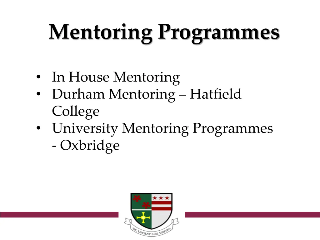 mentoring programmes