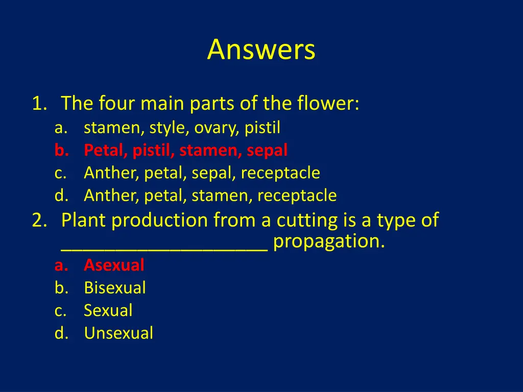 answers 2