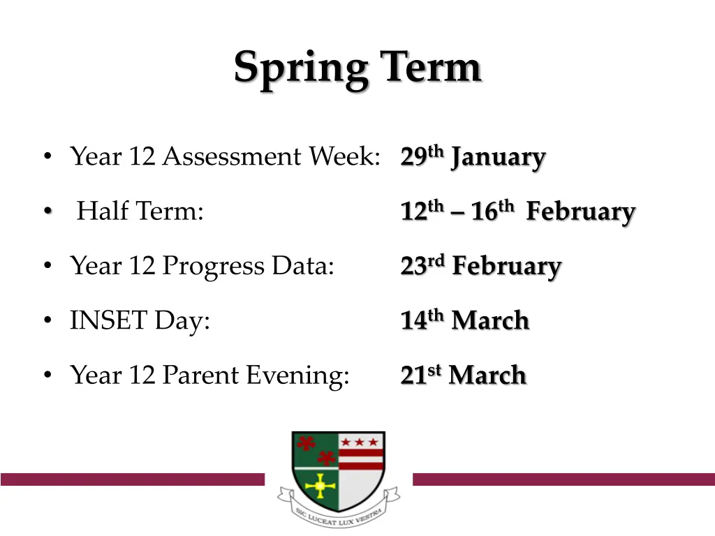 spring term