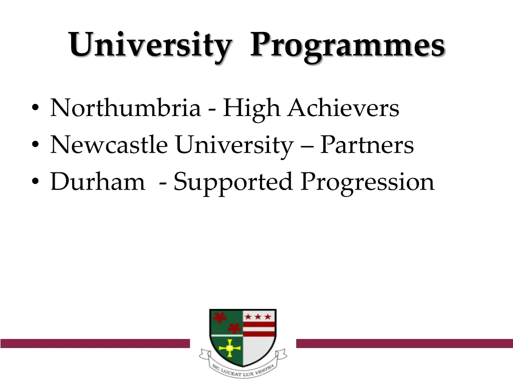 university programmes