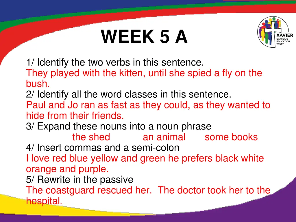 week 5 a