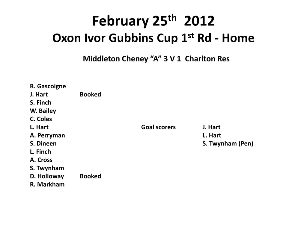 february 25 th 2012 oxon ivor gubbins