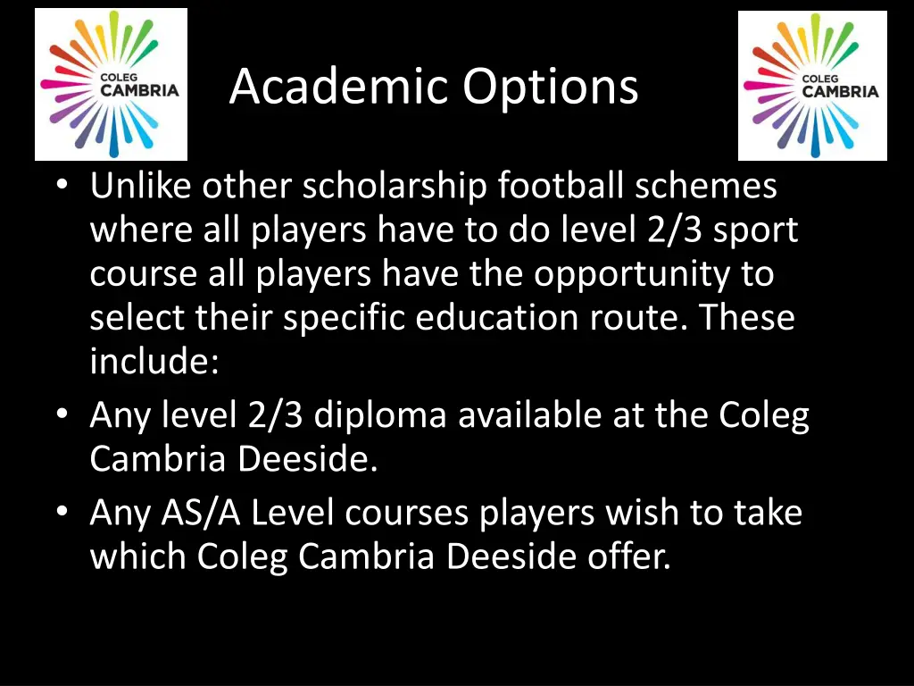 academic options