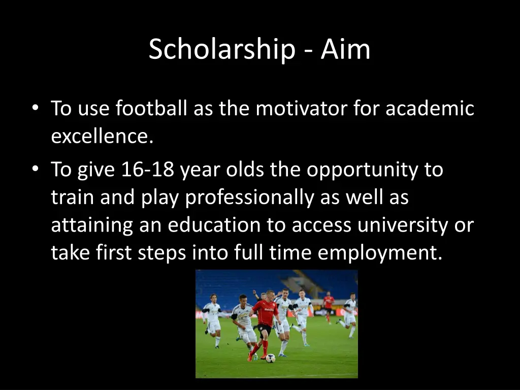 scholarship aim