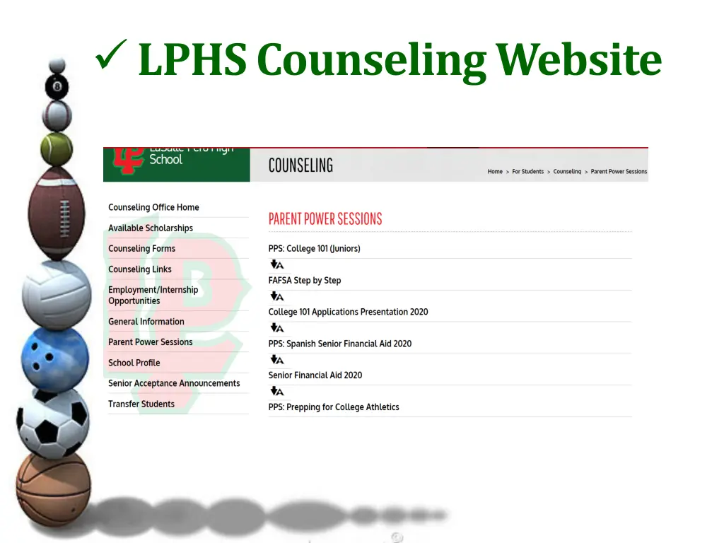 lphs counseling website