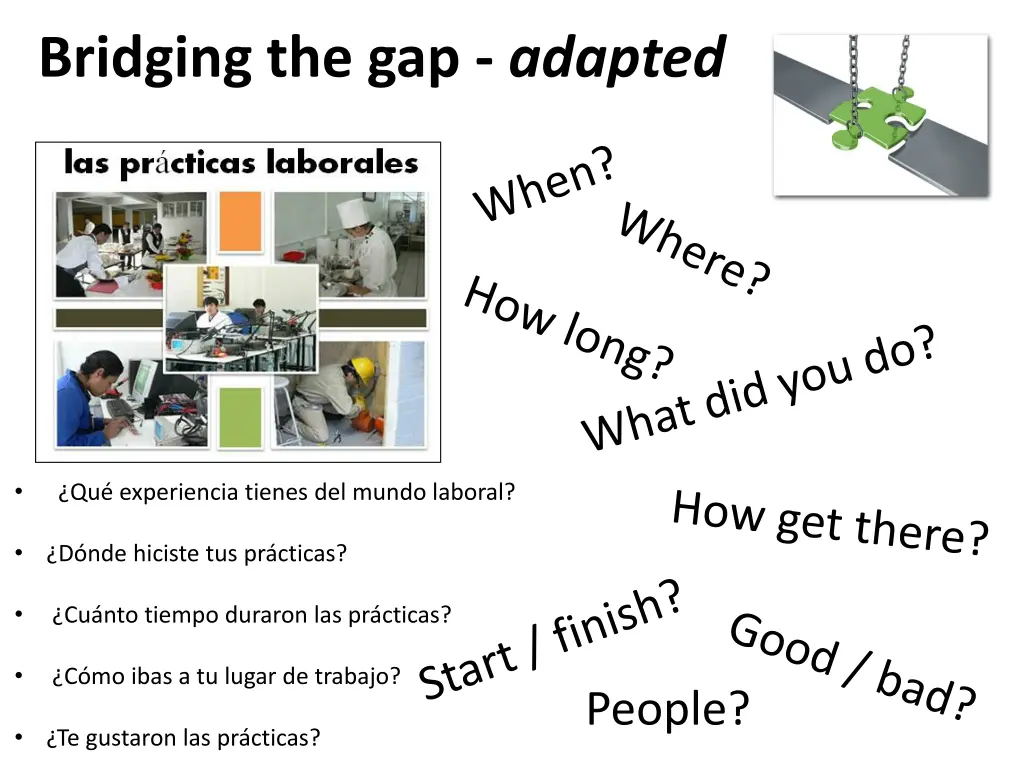 bridging the gap adapted