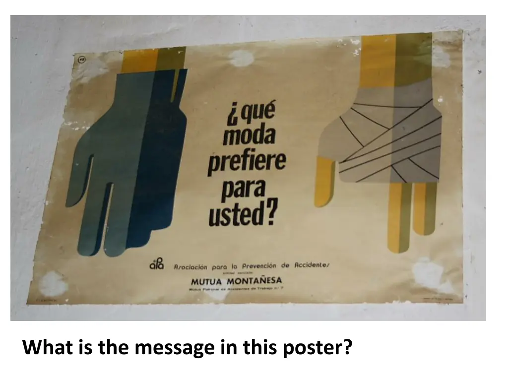 what is the message in this poster