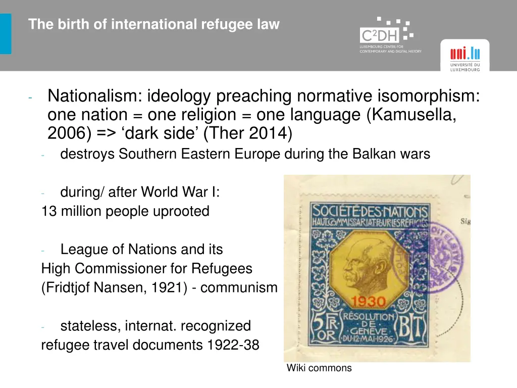 the birth of international refugee law