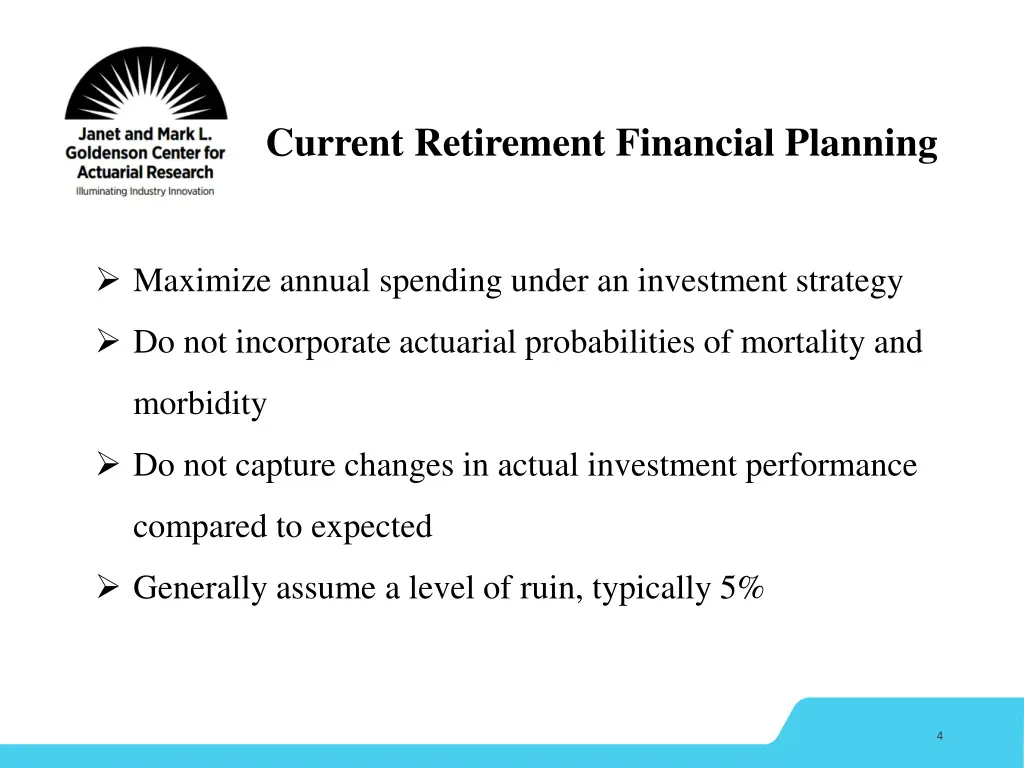 current retirement financial planning