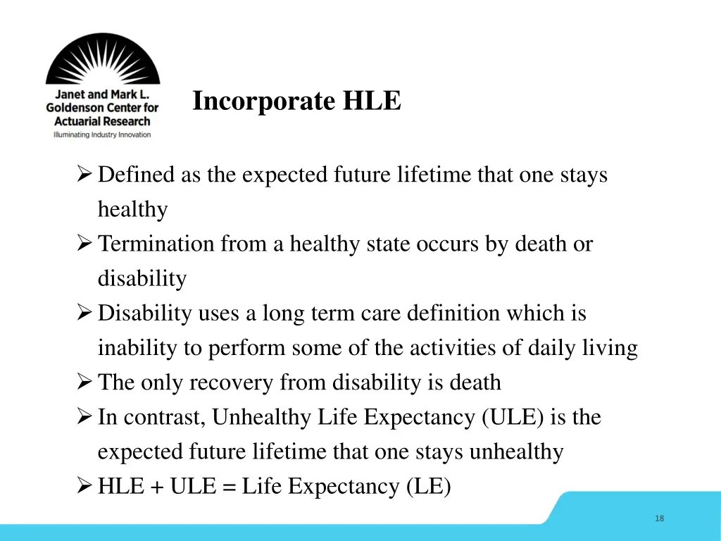 incorporate hle