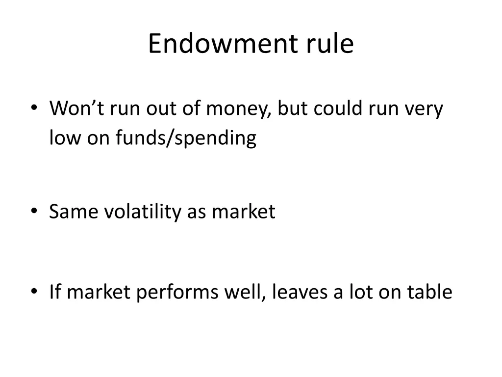 endowment rule