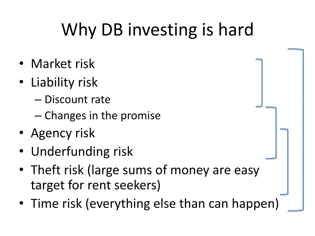 why db investing is hard