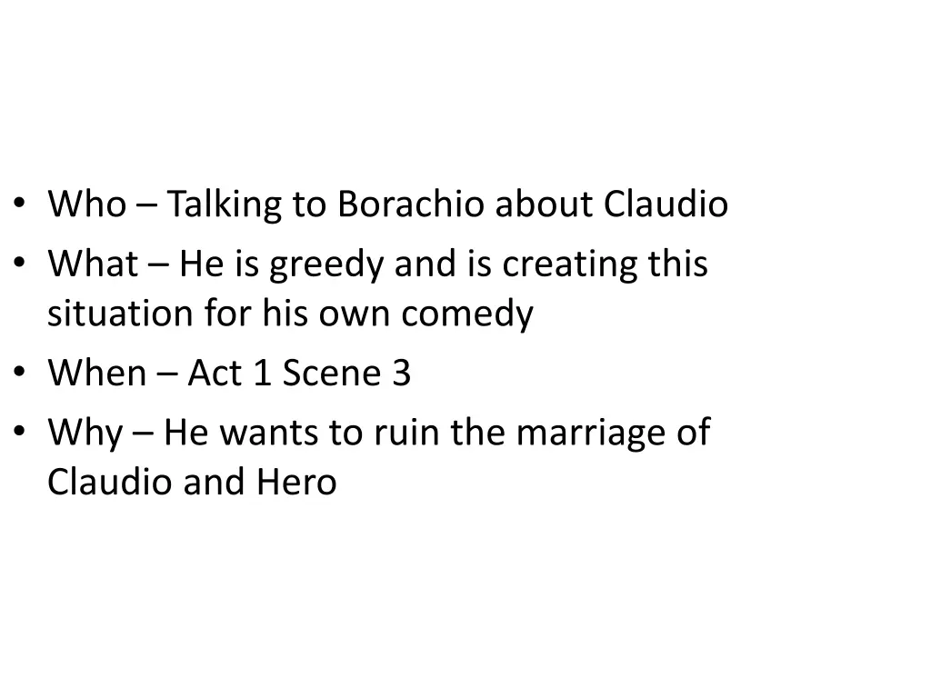 who talking to borachio about claudio what