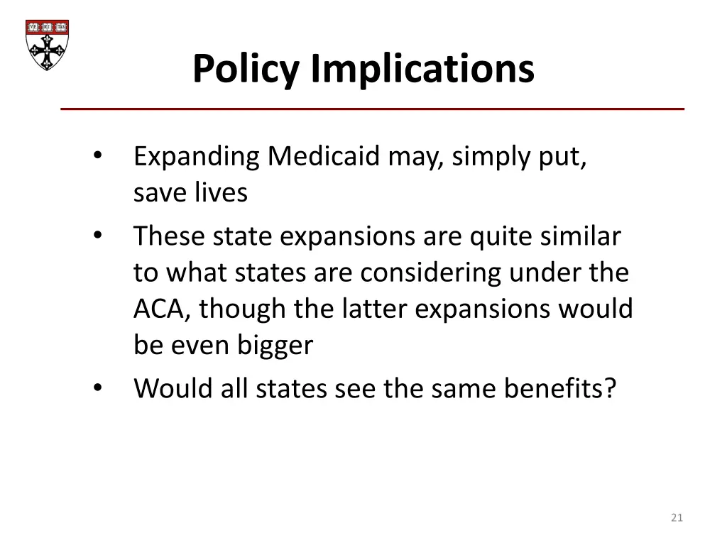 policy implications