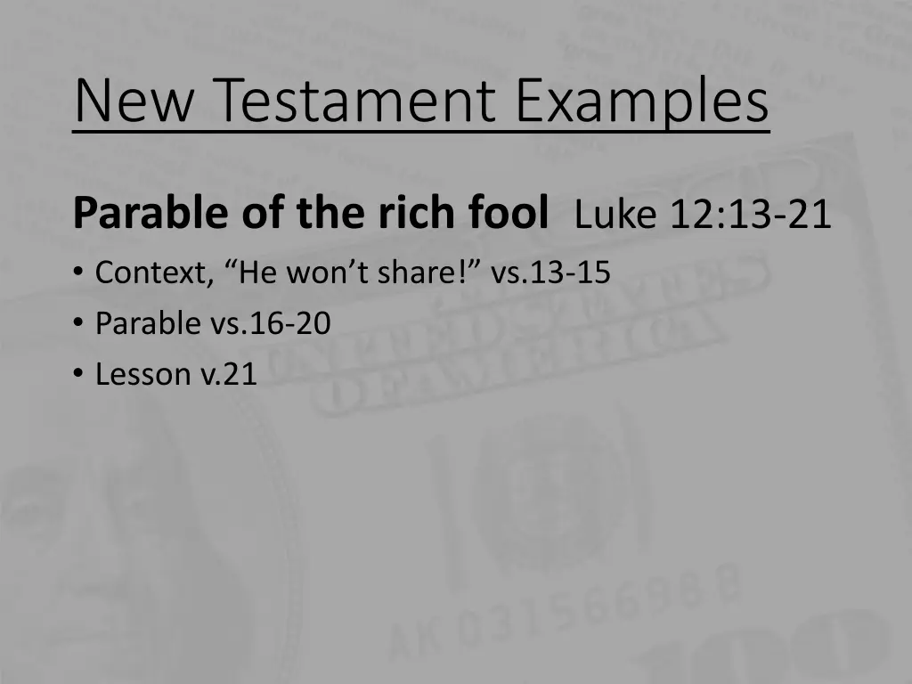 new testament examples 1