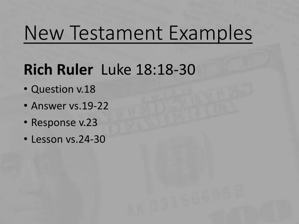 new testament examples