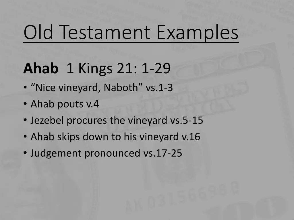 old testament examples 1