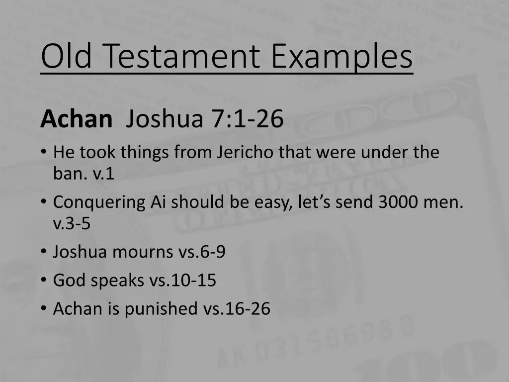 old testament examples