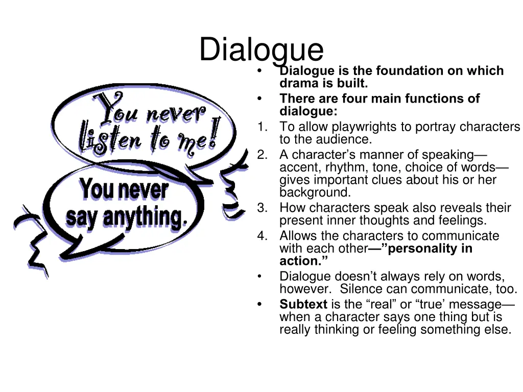 dialogue