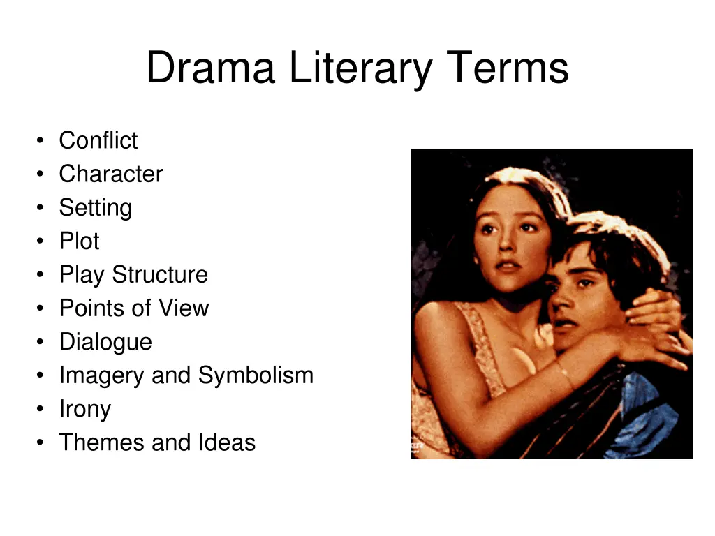 drama literary terms