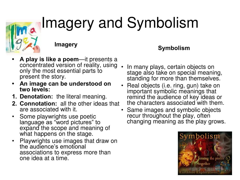 imagery and symbolism