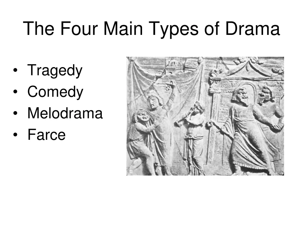 the four main types of drama