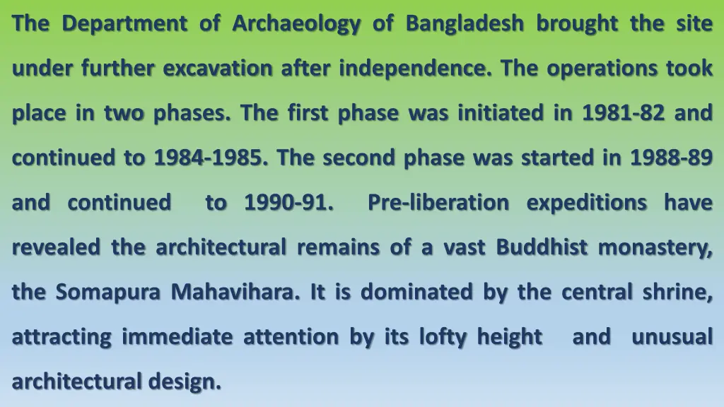 the department of archaeology of bangladesh