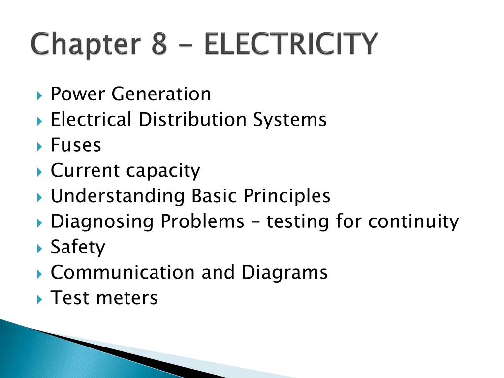 power generation electrical distribution systems