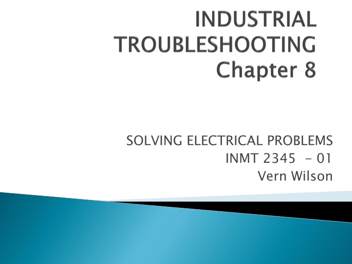 solving electrical problems inmt 2345 01