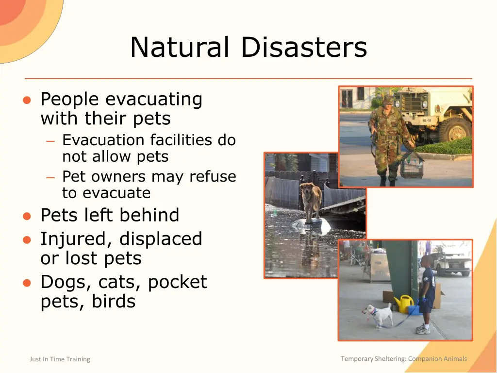 natural disasters