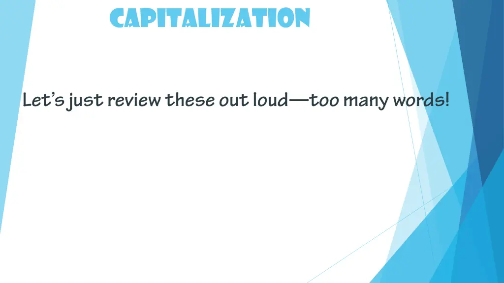 capitalization