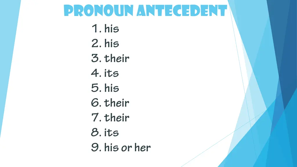 pronoun antecedent