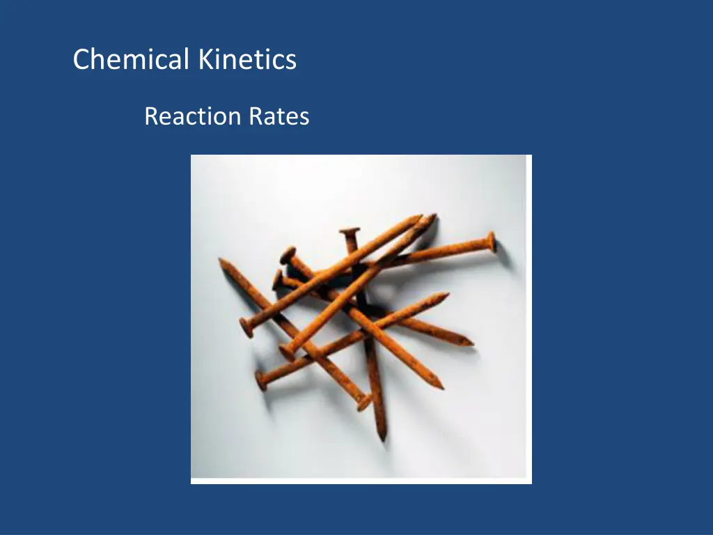 chemical kinetics