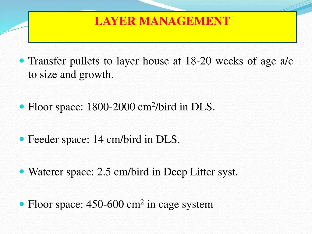 layer management