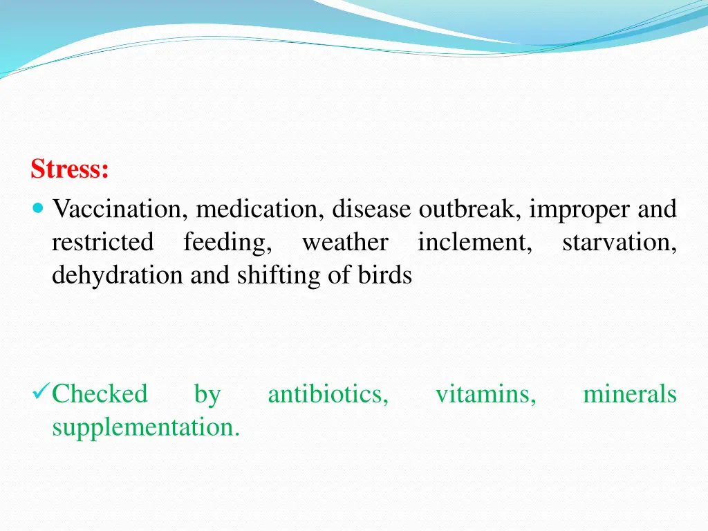 stress vaccination medication disease outbreak