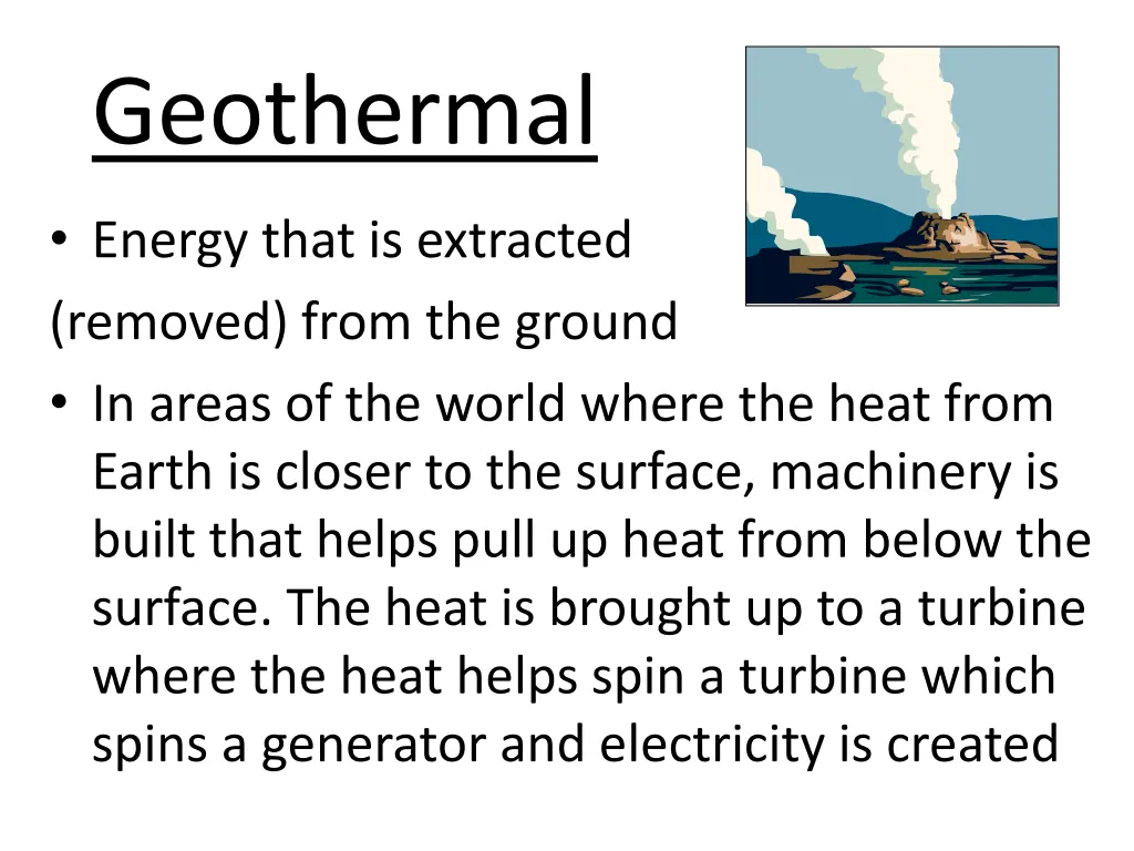 geothermal