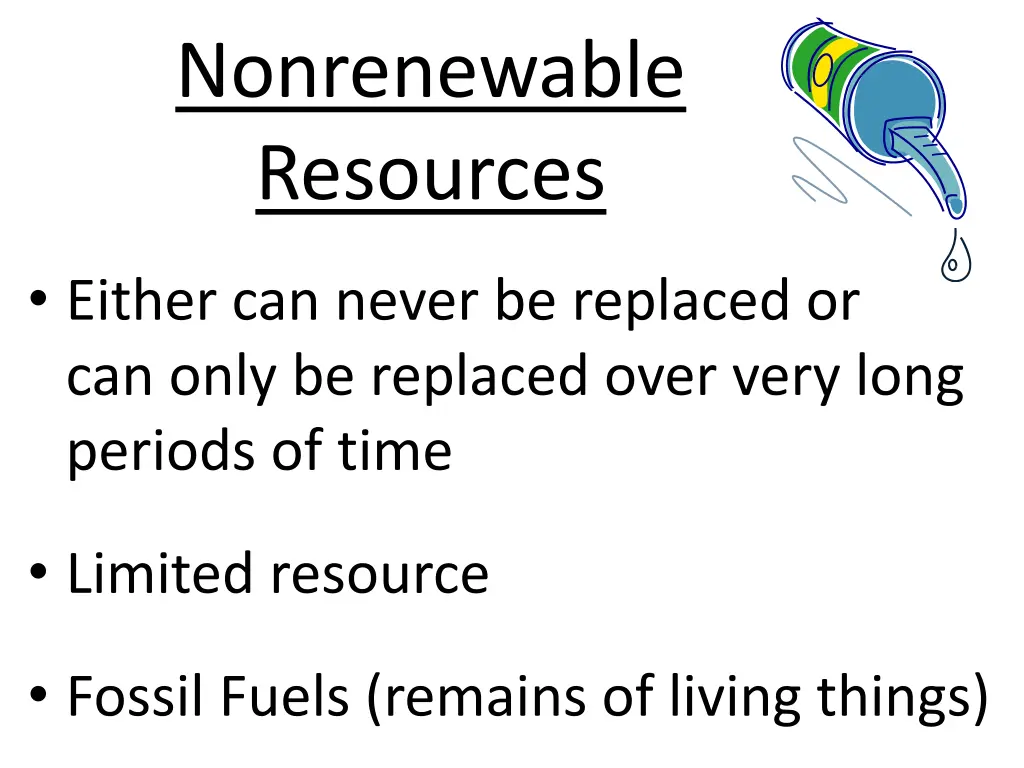 nonrenewable resources