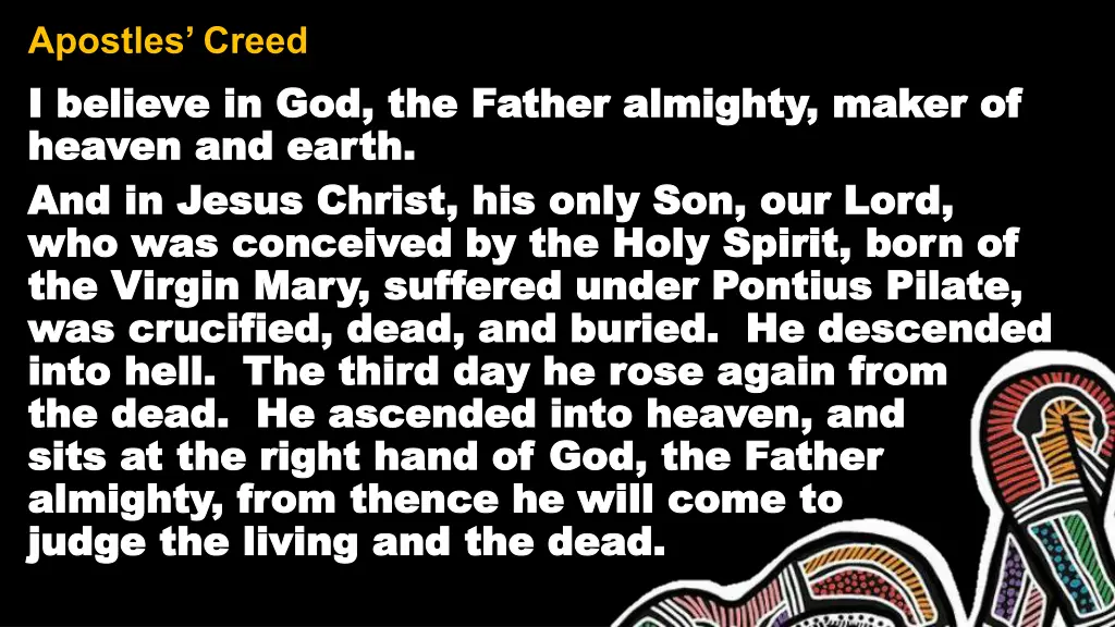 apostles creed i believe in god the father