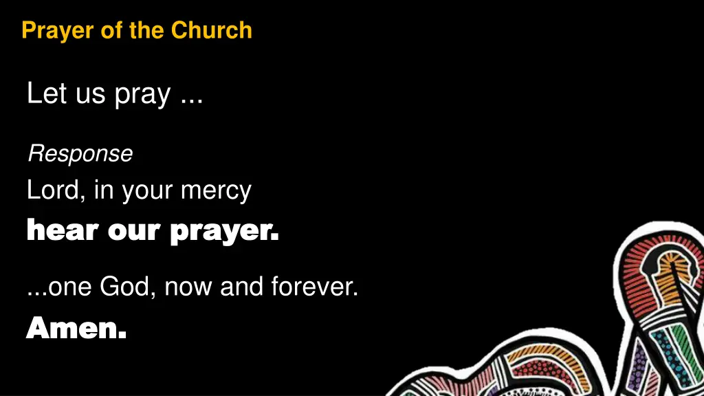 prayer of the church