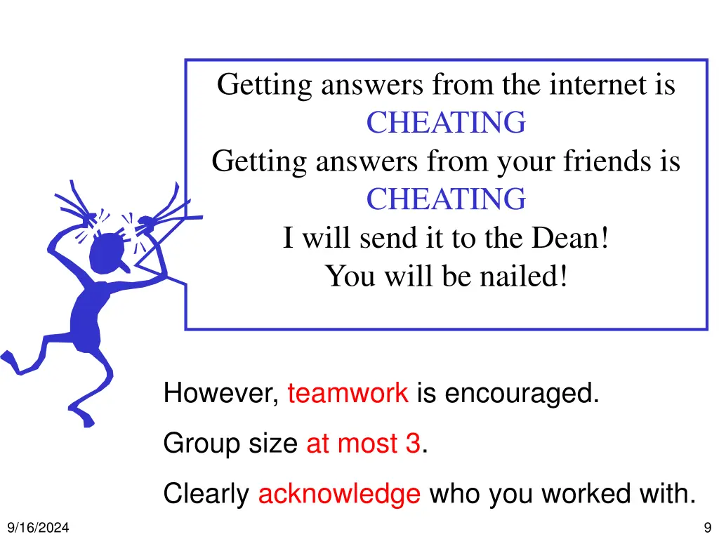 getting answers from the internet is cheating