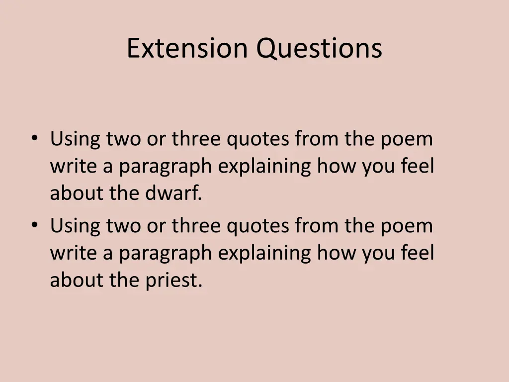 extension questions