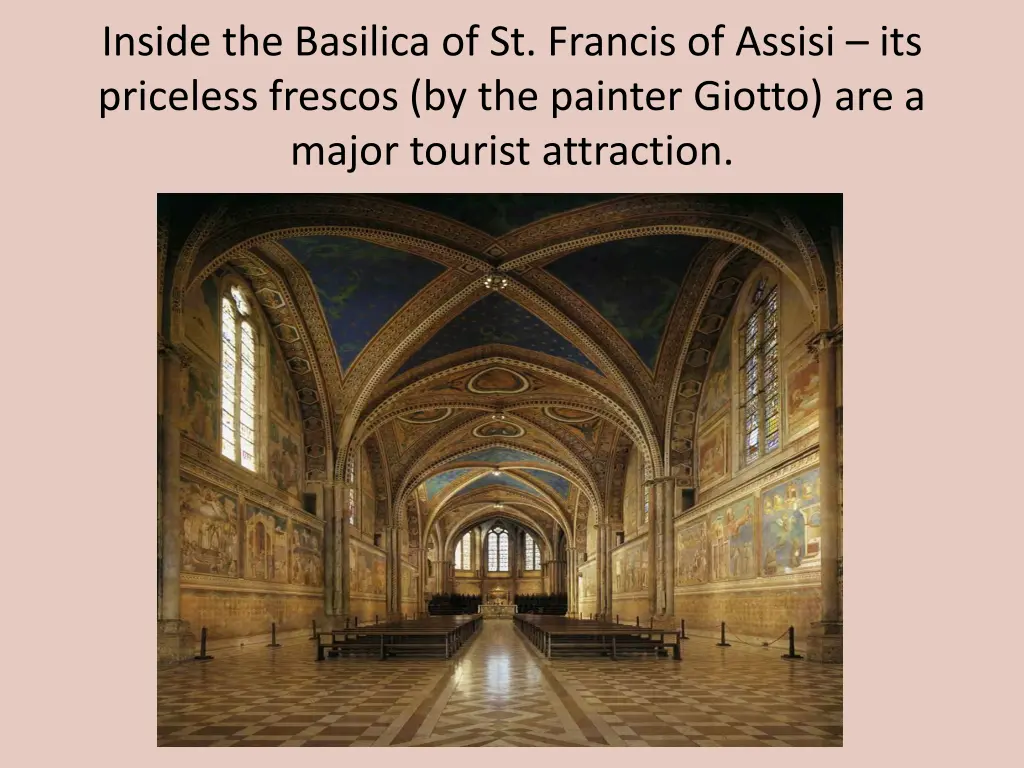 inside the basilica of st francis of assisi