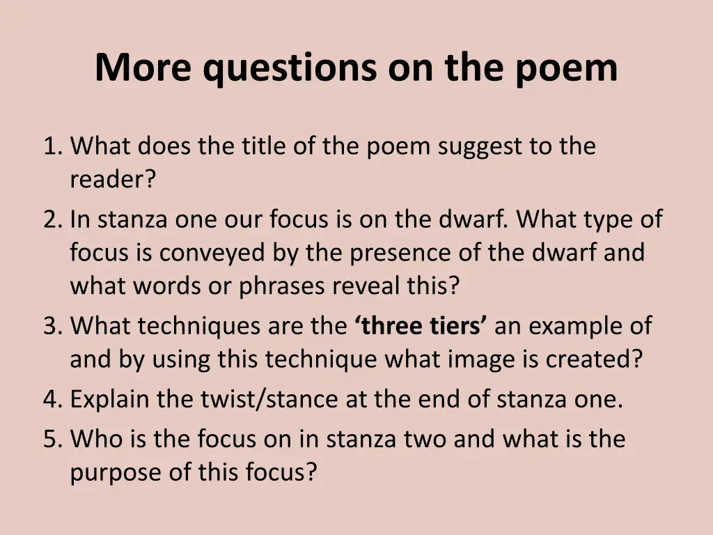 more questions on the poem