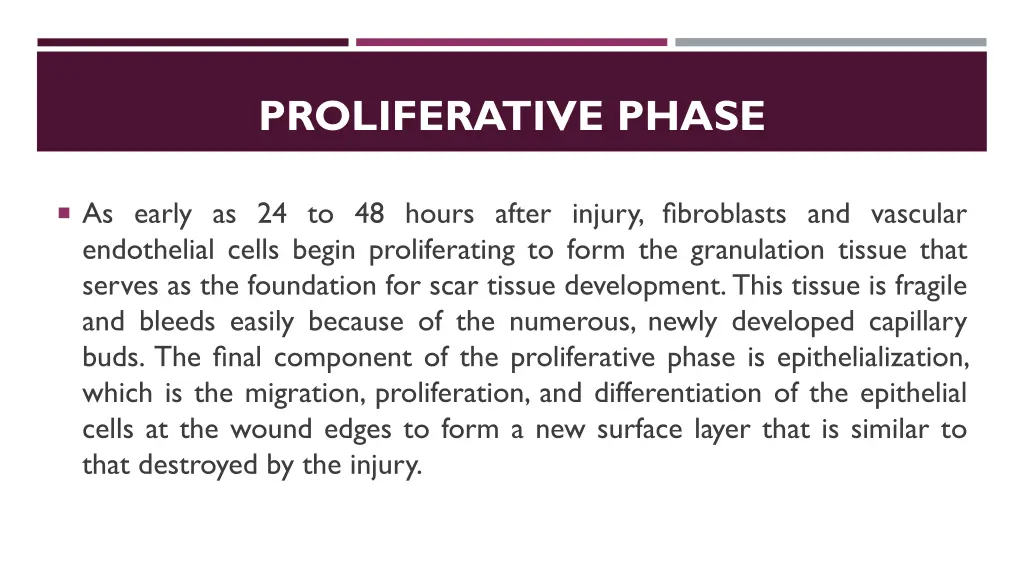 proliferative phase 1