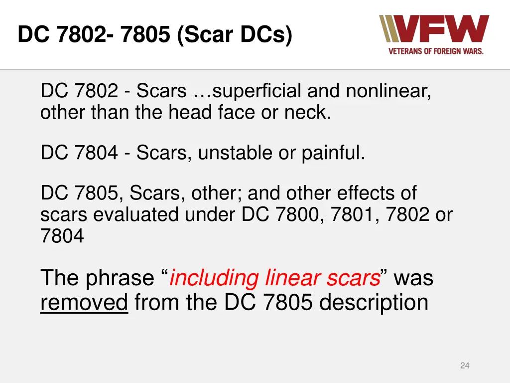 dc 7802 7805 scar dcs