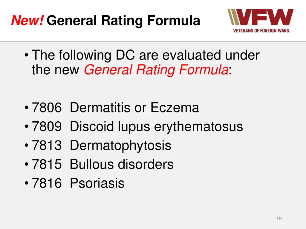 new general rating formula 5