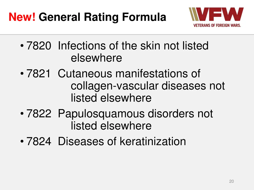 new general rating formula 6