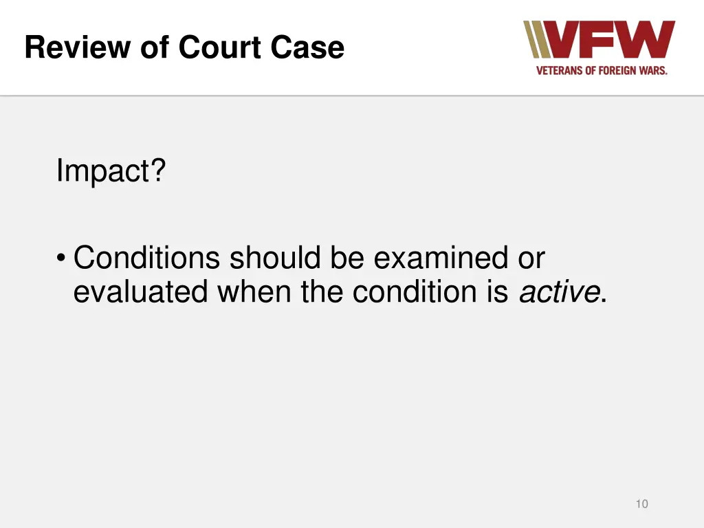 review of court case