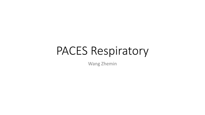 paces respiratory